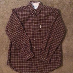 Men’s Columbia 100% Cotton Long Sleeve Button Down Size Large. Made in India